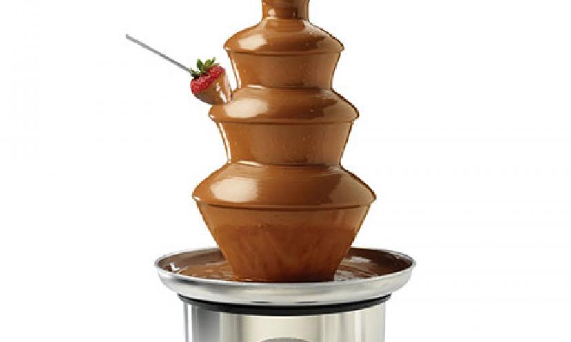 Enjoy 50% Off the Nostalgia Electrics Chocolate Fondue Fountain!