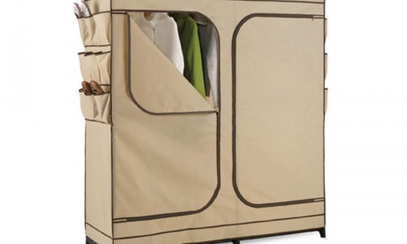 Enjoy 46% Off a 60” Double Door Storage Closet with Shoe Organizer!
