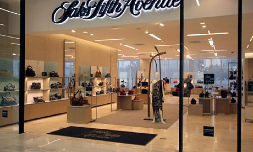 Win a $1,500 Saks Fifth Avenue Shopping Spree & Shop Till You Drop ...