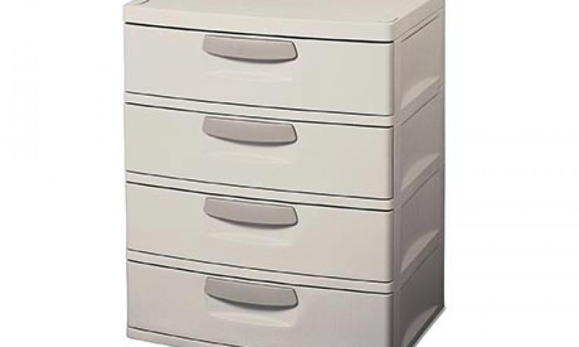 Save 39% Off a Sterilite 4-Drawer Unit with Putty Handles!