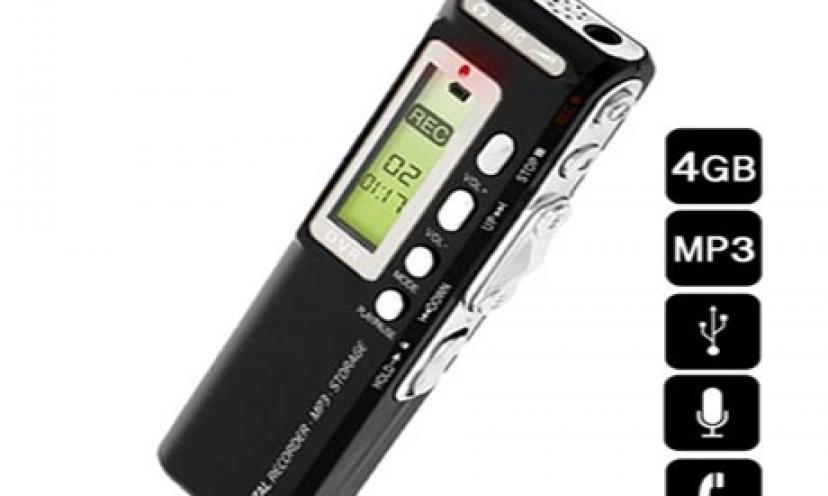 Save on a Deluxe Digital Voice/Audio USB Recorder Get it Free