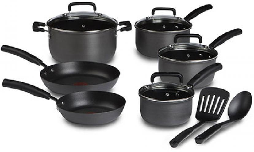 Save 49% on T-fal Signature Nonstick Heat Indicator Cookware Set!