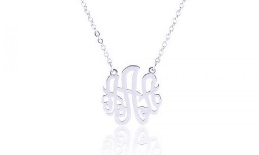 Get 85% off on the Huan XUN Monogram Necklace!