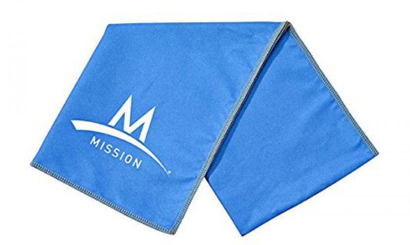 Save 41% Off on the Mission EnduraCool Instant Cooling Towel!