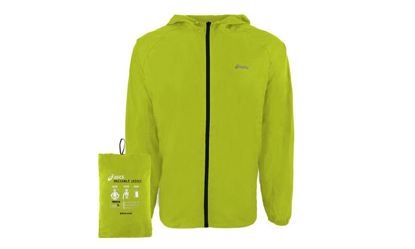asics packable rain jacket