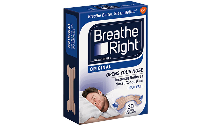 Save $1.75 on Breathe Right Nasal Strips!