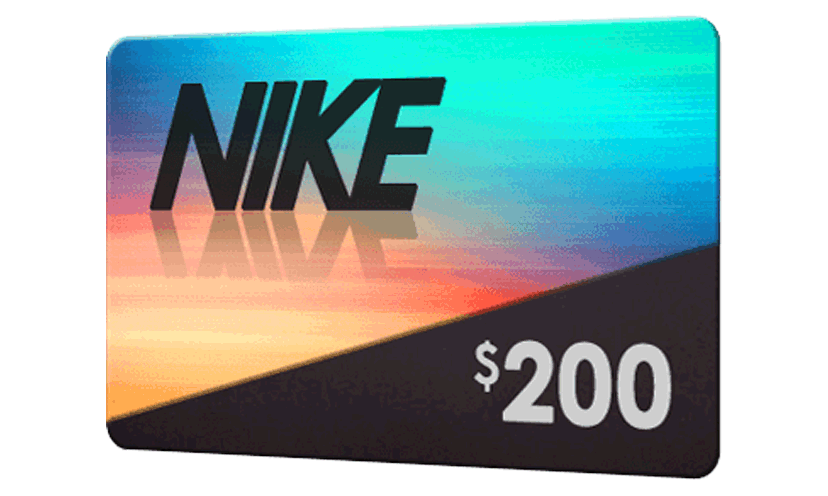 nike just do it $200 gift card