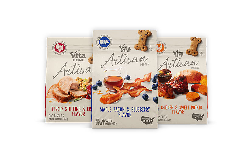 Save $0.75 on Vita Bone Artisan Inspired Dog Biscuits!