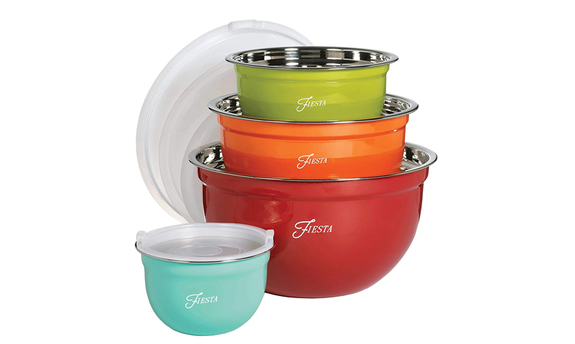 fiesta stainless steel mixing bowls