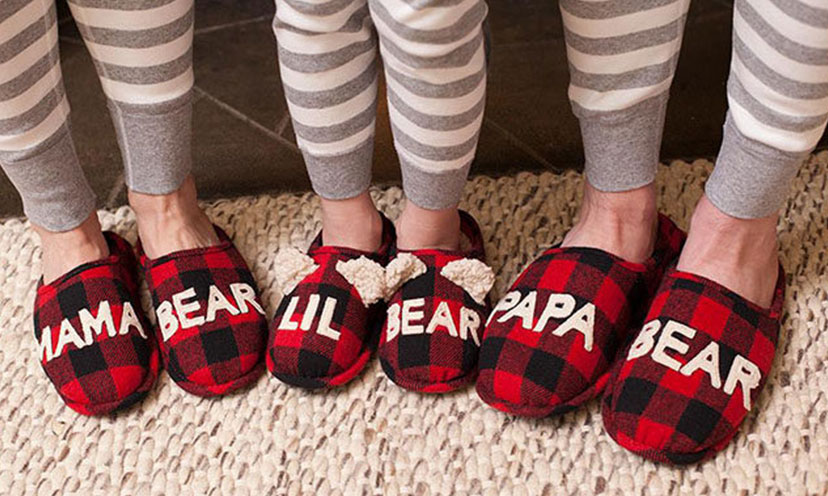 matching family slippers