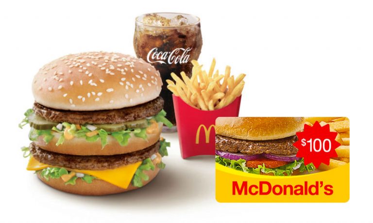 Get a $100 Gift Card to McDonald's! - Get it Free