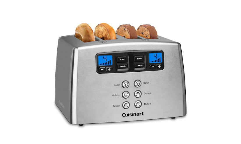 cuisinart cpt 435 countdown 4 slice stainless steel toaster