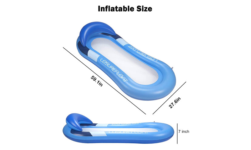 inflatable pool beds